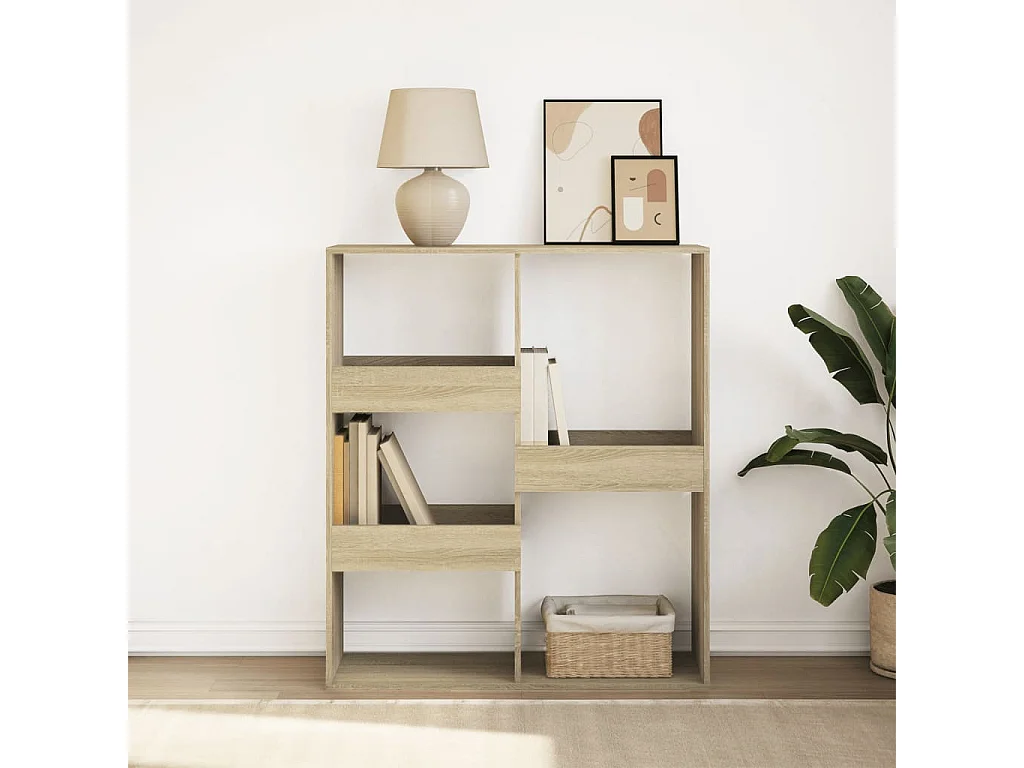 Libreria/Separatore in rovere Sonoma 100x33x115 cm