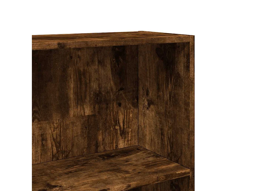 Libreria in rovere affumicato 80x30x189 cm in legno ingegnerizzato