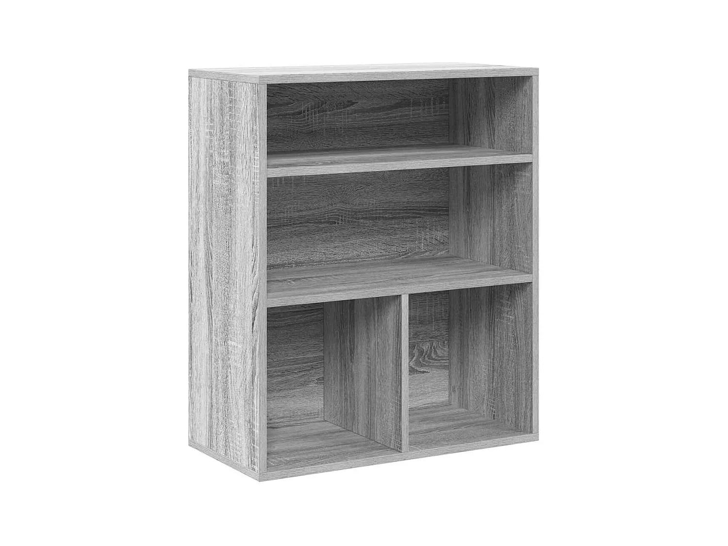 Bibliothèque sonoma gris 60x30x71,5 cm bois d'ingénierie