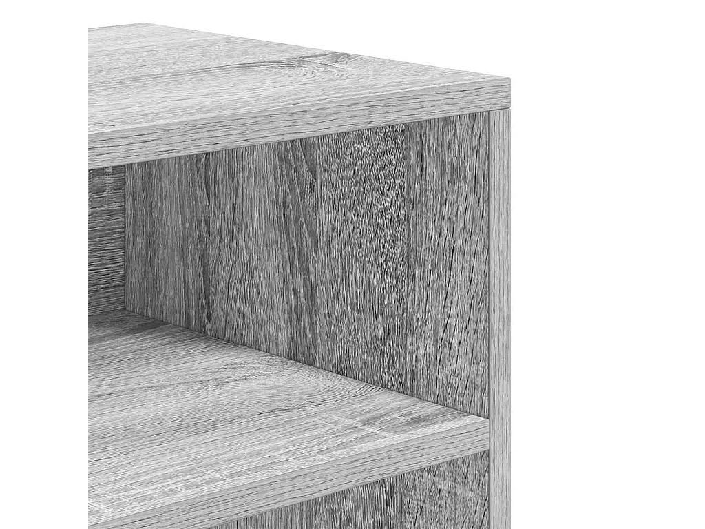 Bibliothèque sonoma gris 60x30x71,5 cm bois d'ingénierie