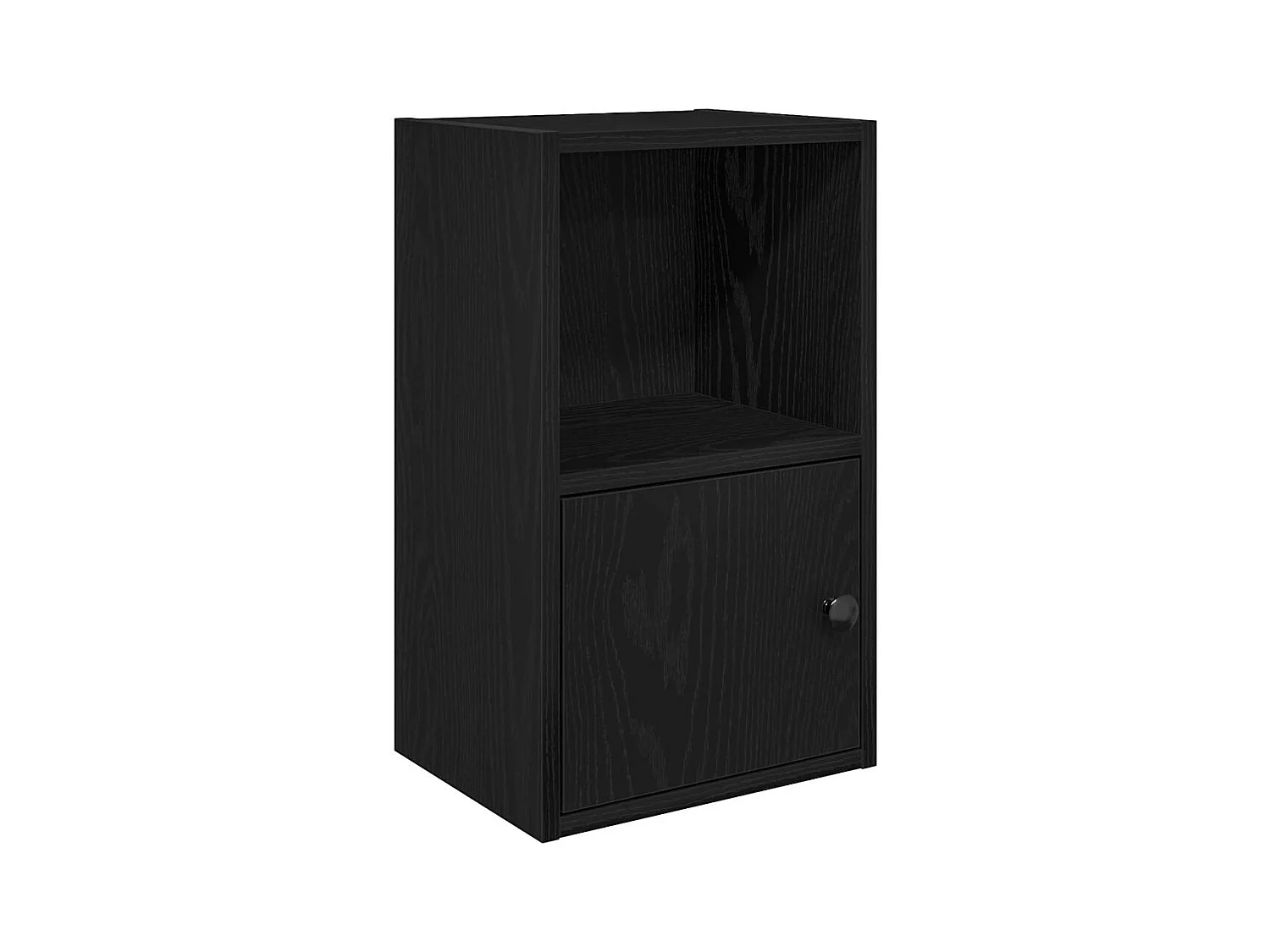 Bibliothèque chêne noir 31x24x52 cm bois d'ingénierie