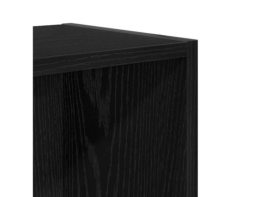 Bibliothèque chêne noir 31x24x52 cm bois d'ingénierie