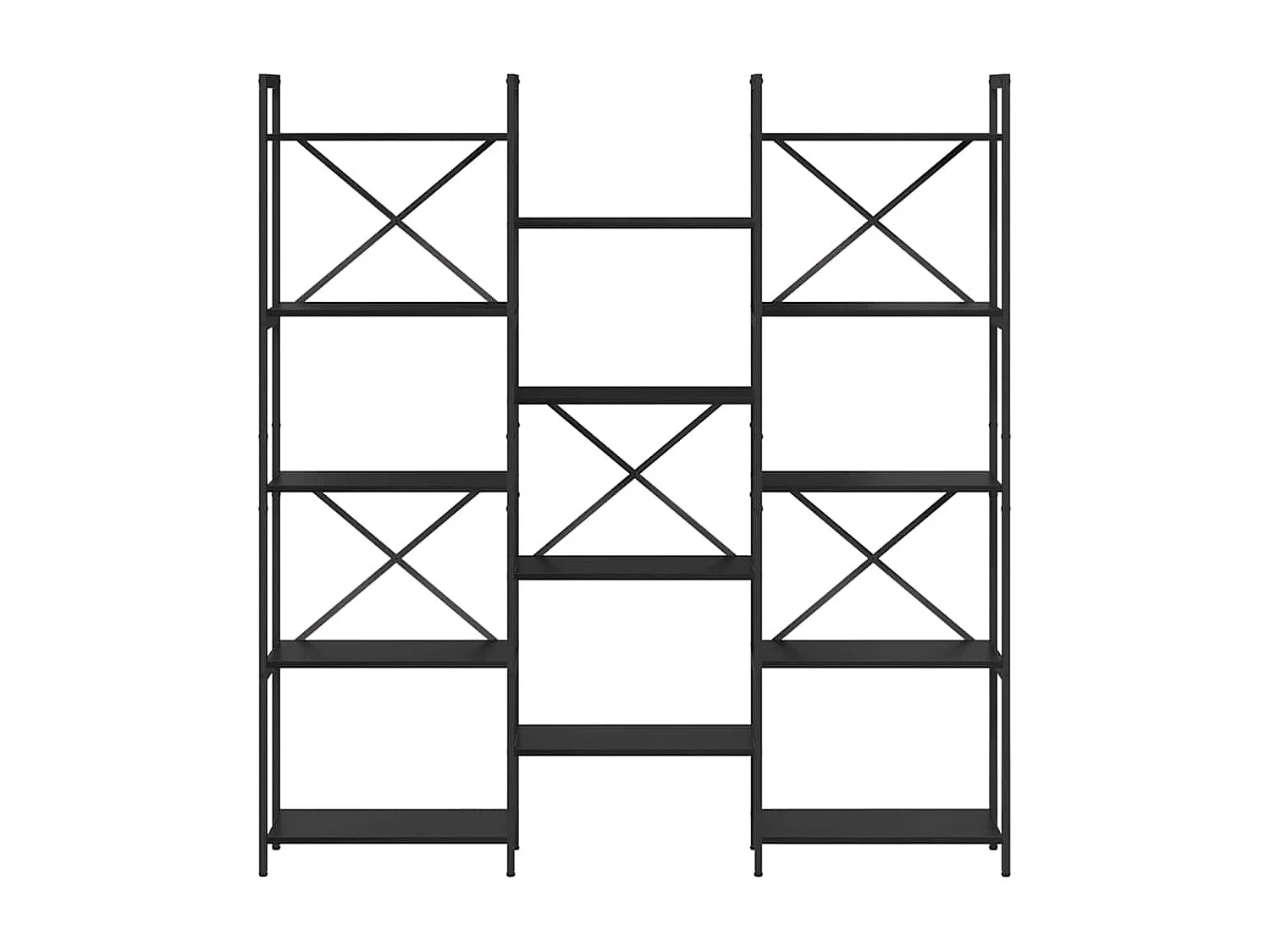 Étagère Chêne noir 156 x 25 x 167.5 cm Bois d'ingénierie