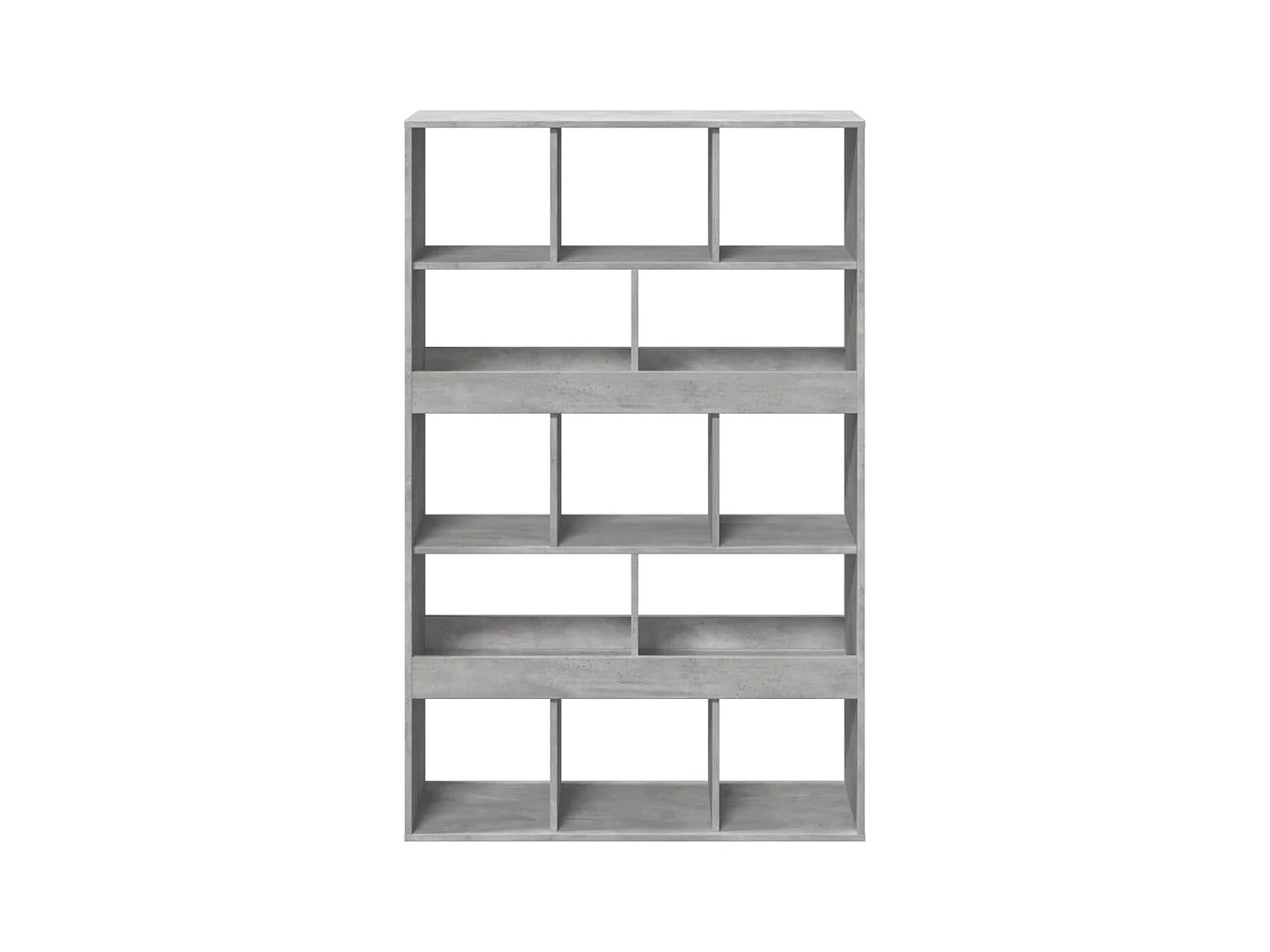 Betongrijze boekenkast 100x33x156,5 cm bewerkt hout