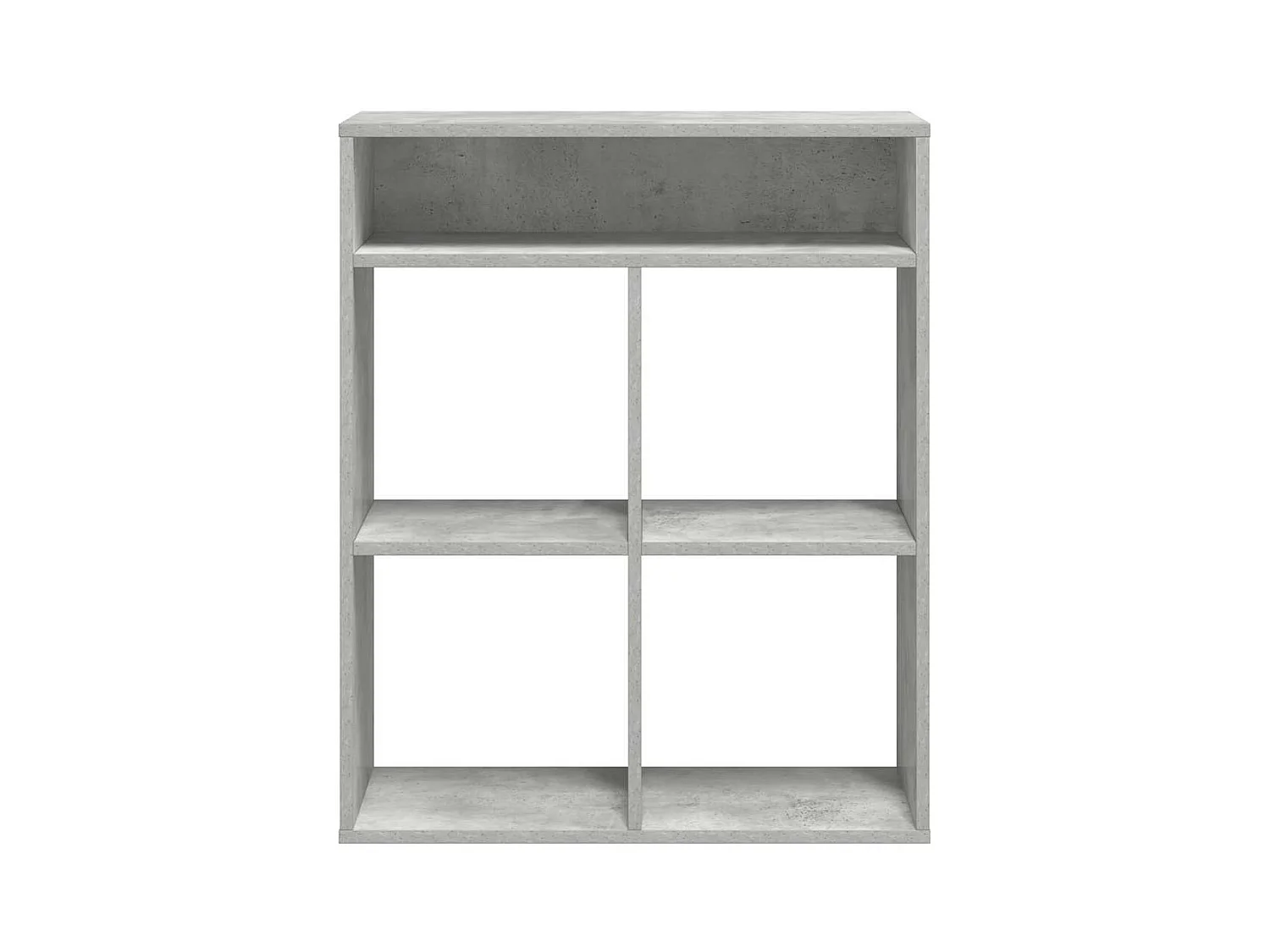 Bibliothèque gris béton 66x31x80 cm bois d’ingénierie