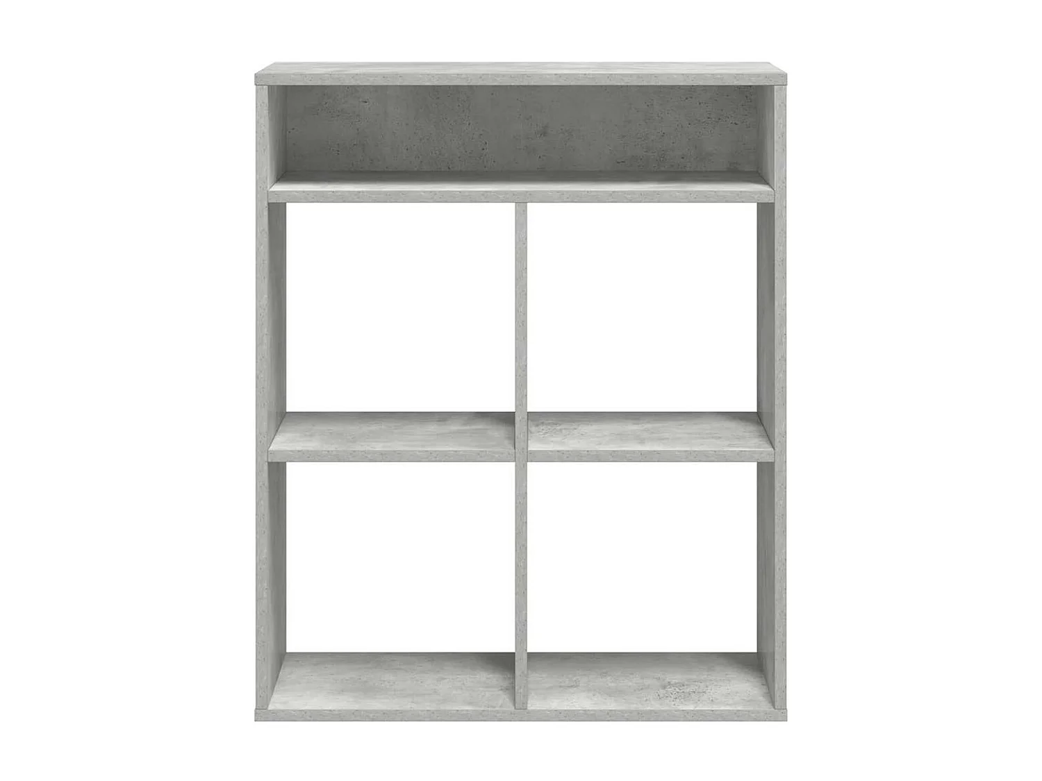 Bibliothèque gris béton 66x31x80 cm bois d’ingénierie