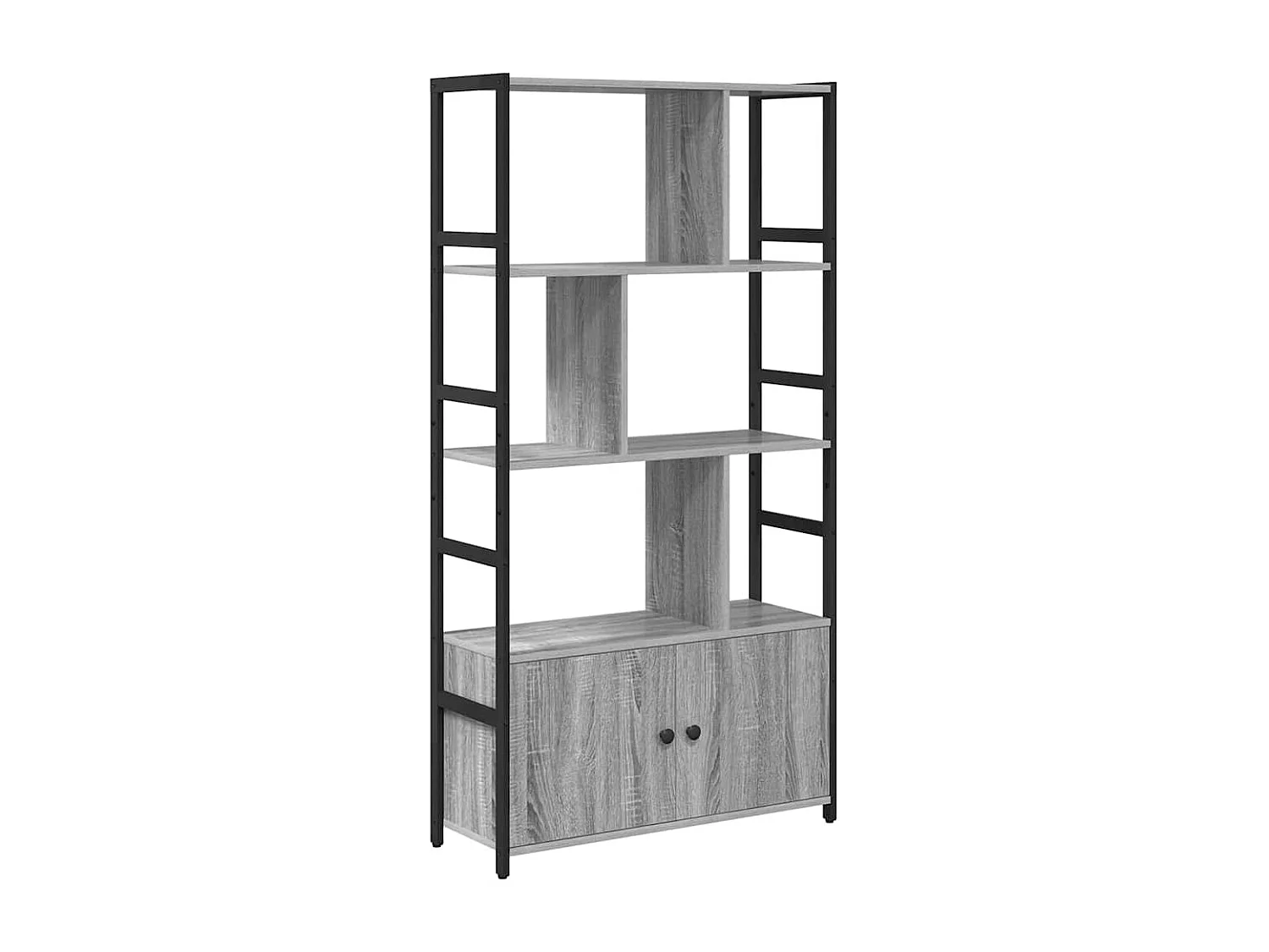 Étagère Sonoma gris 80 x 30 x 155.5 cm Bois d'ingénierie