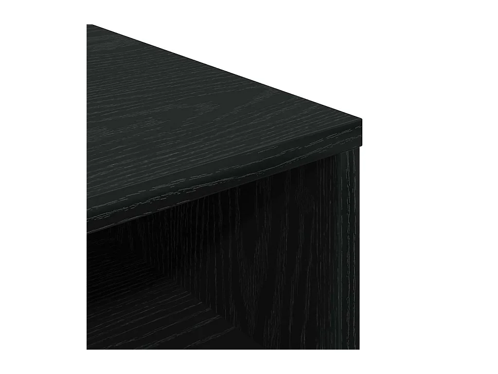 Bibliothèque noir 34x31x80 cm bois d'ingénierie