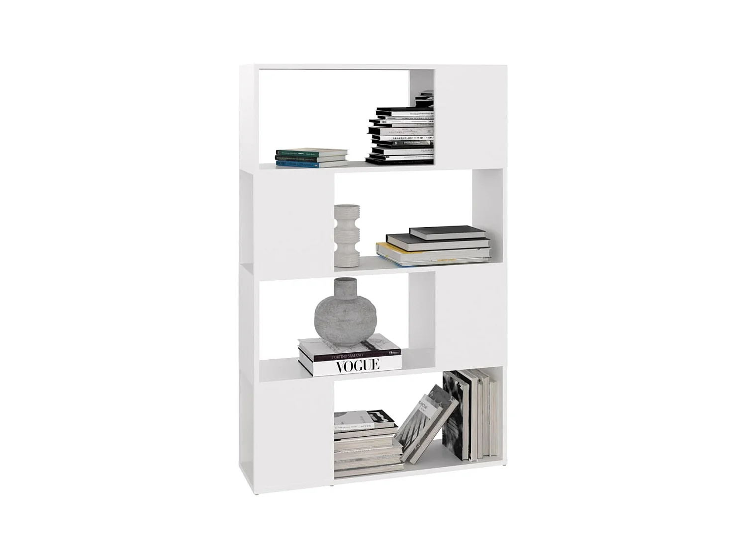 Bibliothèque/Séparateur de pièce Blanc Bois d'ingénierie