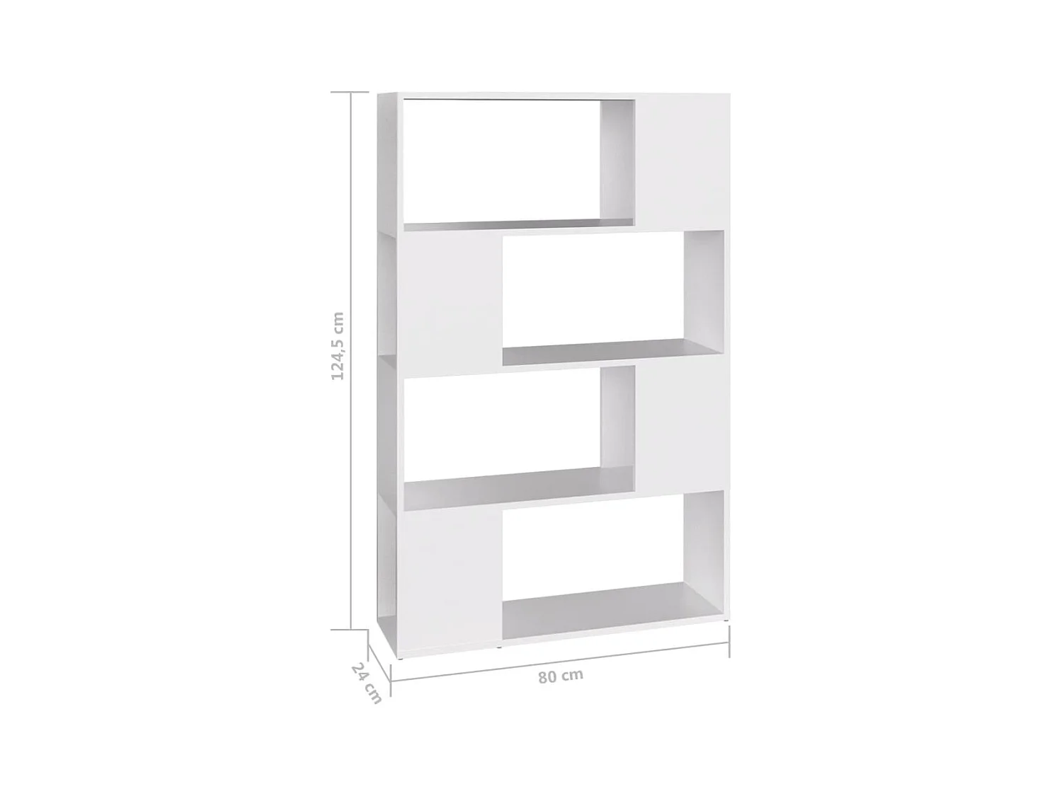 Bibliothèque/Séparateur de pièce Blanc Bois d'ingénierie