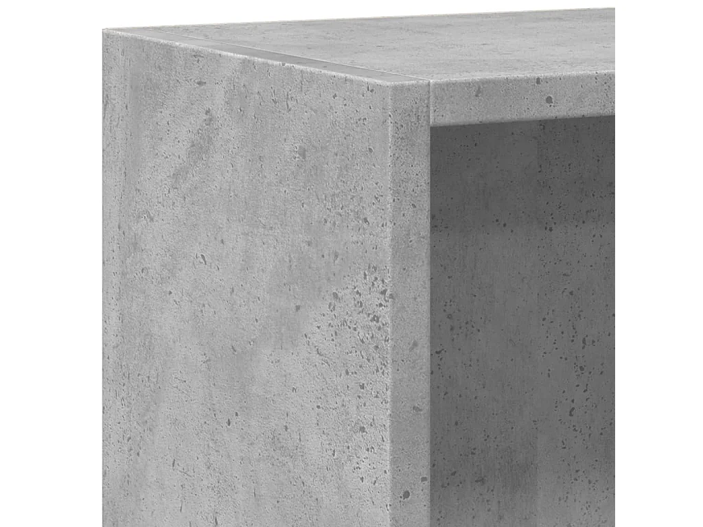 Bibliothèque Gris béton 60x24x76 cm Bois d'ingénierie