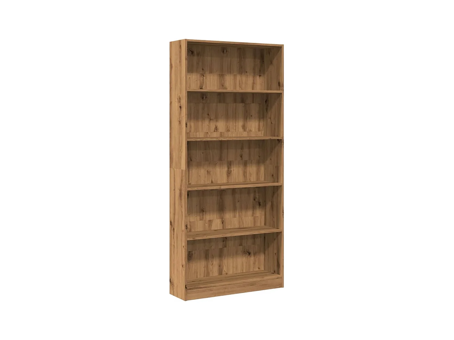 Handgefertigtes Bücherregal aus Eichenholz 80x24x176 cm
