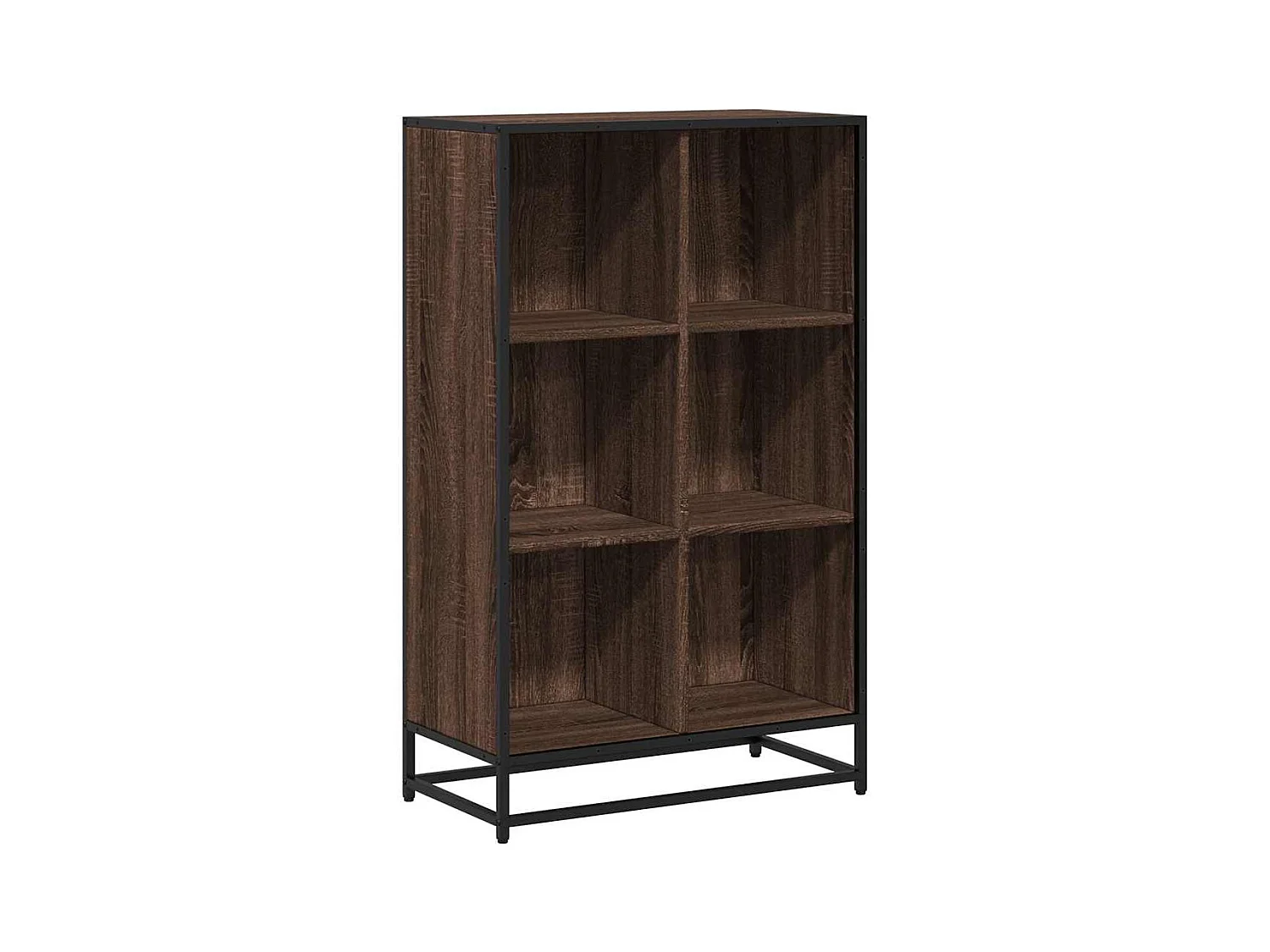 Bibliothèque chêne marron 65,5x33x107,5 cm bois d'ingénierie