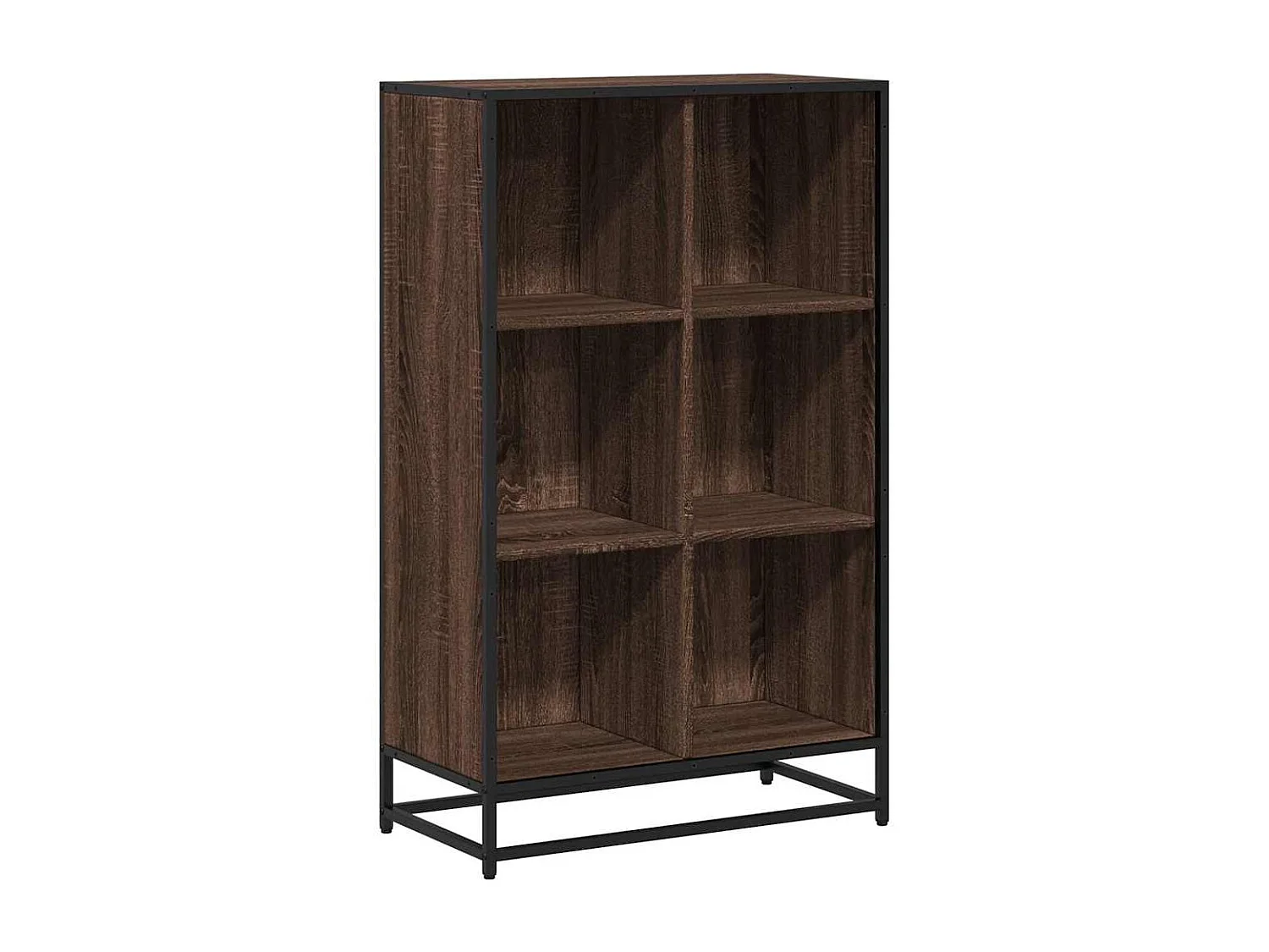 Bibliothèque chêne marron 65,5x33x107,5 cm bois d'ingénierie