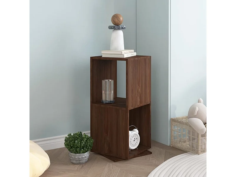 Armario giratorio Roble marrón 34,5x34,5x75,5 cm madera de ingeniería