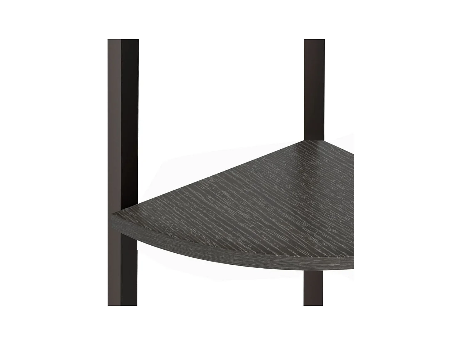 Étagère d'angle 5 niveaux Noir 45,5x31,5x180 cm