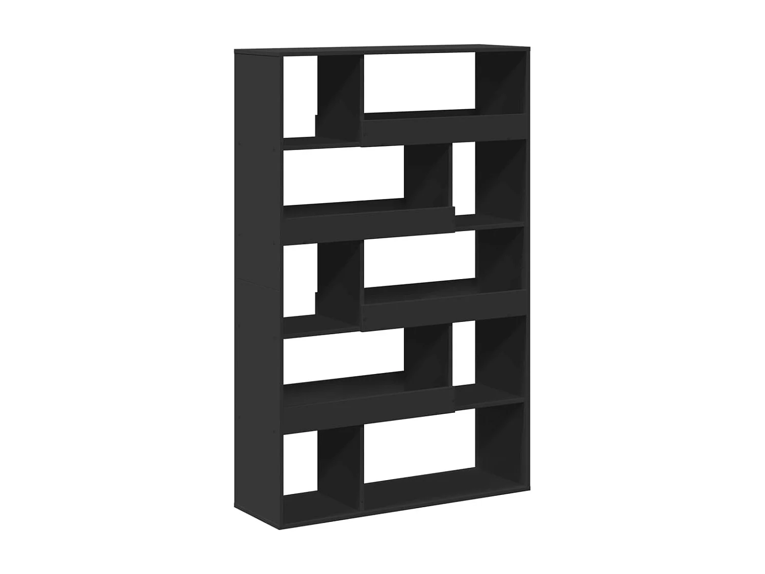 Tabique divisorio negro 100x33x156,5 cm madera contrachapada