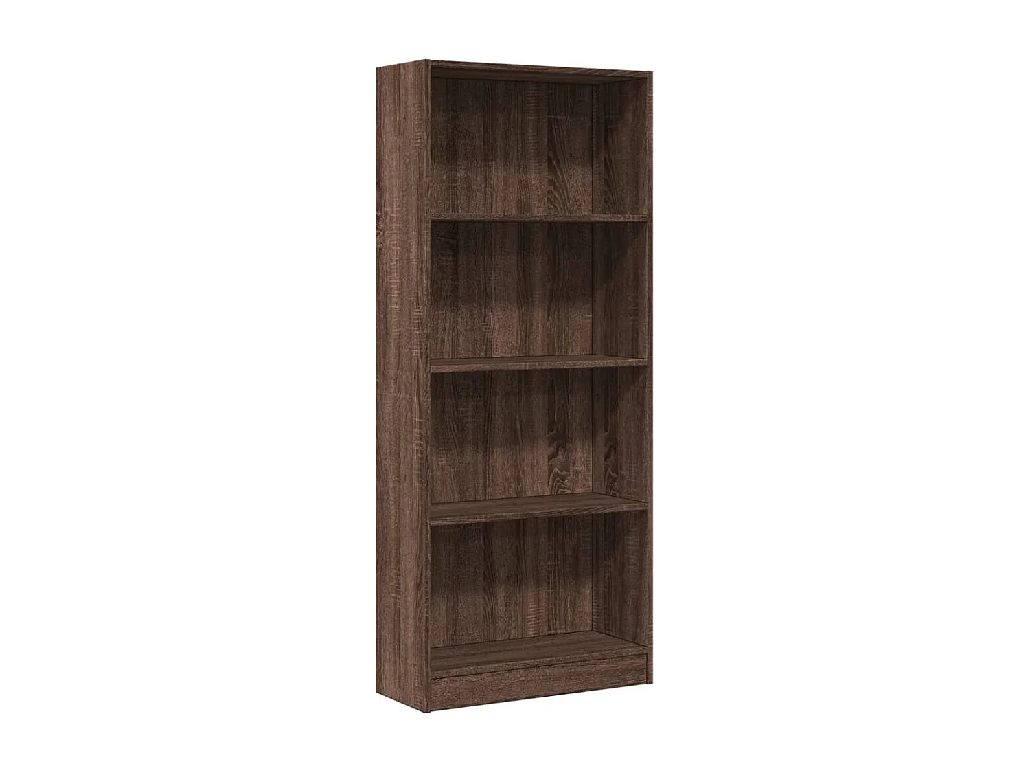 Librería de roble marrón 60x24x143 cm madera de ingeniería