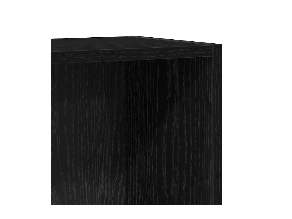 Bibliothèque chêne noir 40x24x76 cm bois d'ingénierie