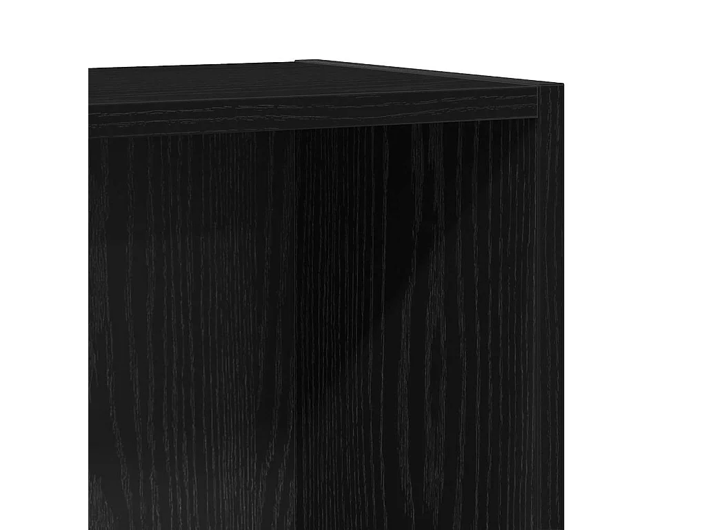 Bibliothèque chêne noir 40x24x76 cm bois d'ingénierie