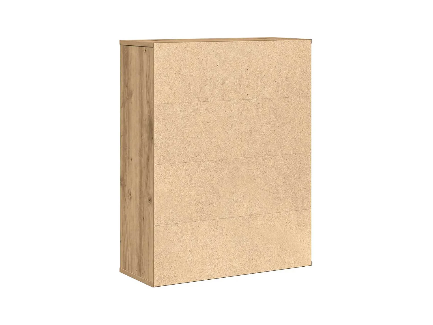 Bibliothèque chêne artisanal 60x24x76,5 cm bois d'ingénierie