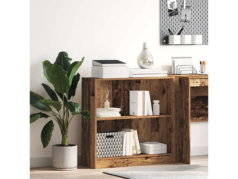Libreria in legno antico 80x24x76 cm in legno ingegnerizzato