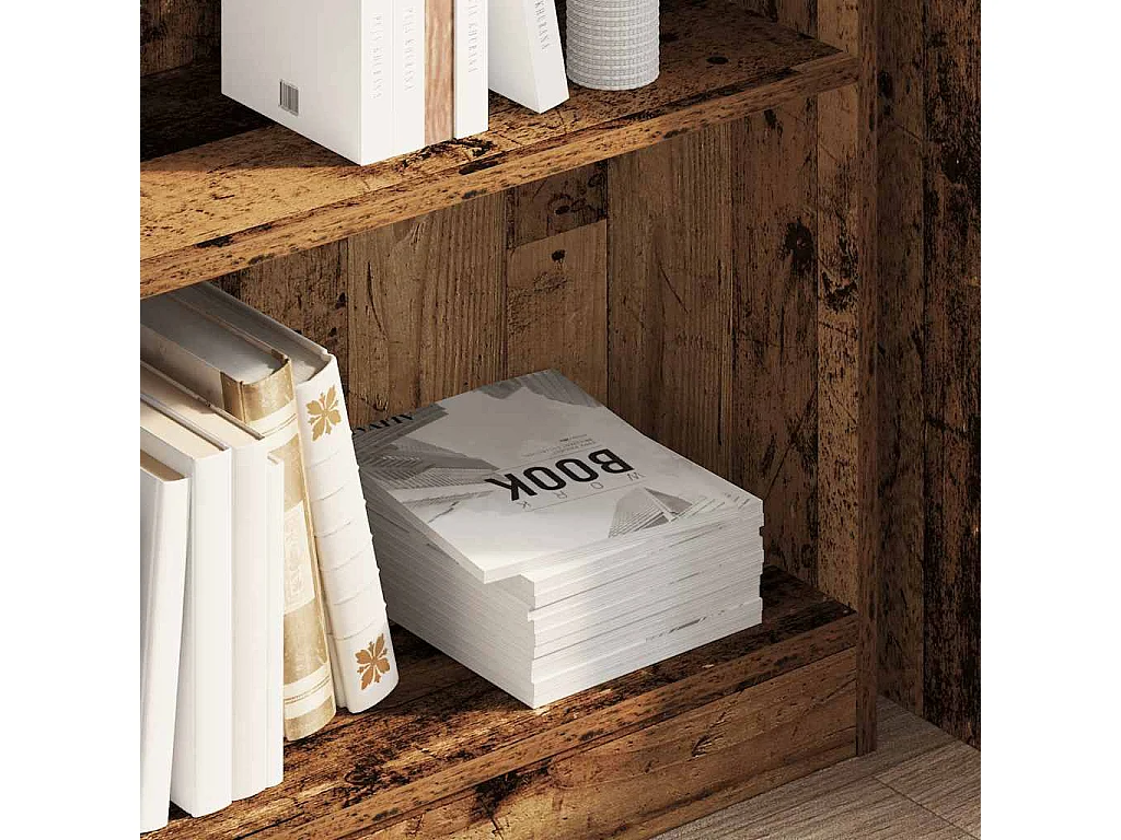 Libreria in legno antico 80x24x76 cm in legno ingegnerizzato