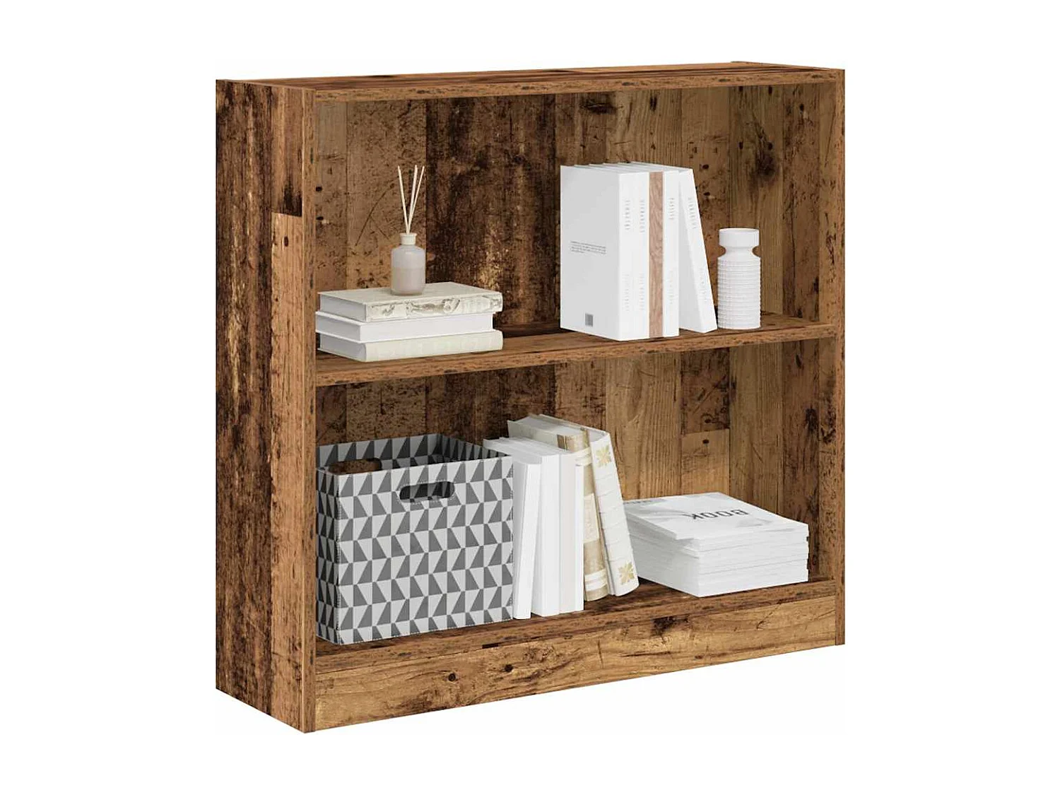 Libreria in legno antico 80x24x76 cm in legno ingegnerizzato