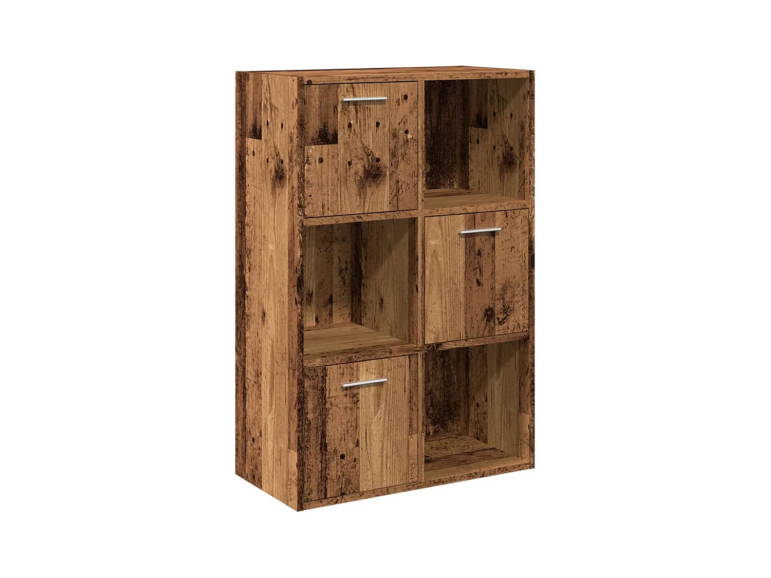 Bibliothèque vieux bois 60,5x30x90 cm bois d'ingénierie