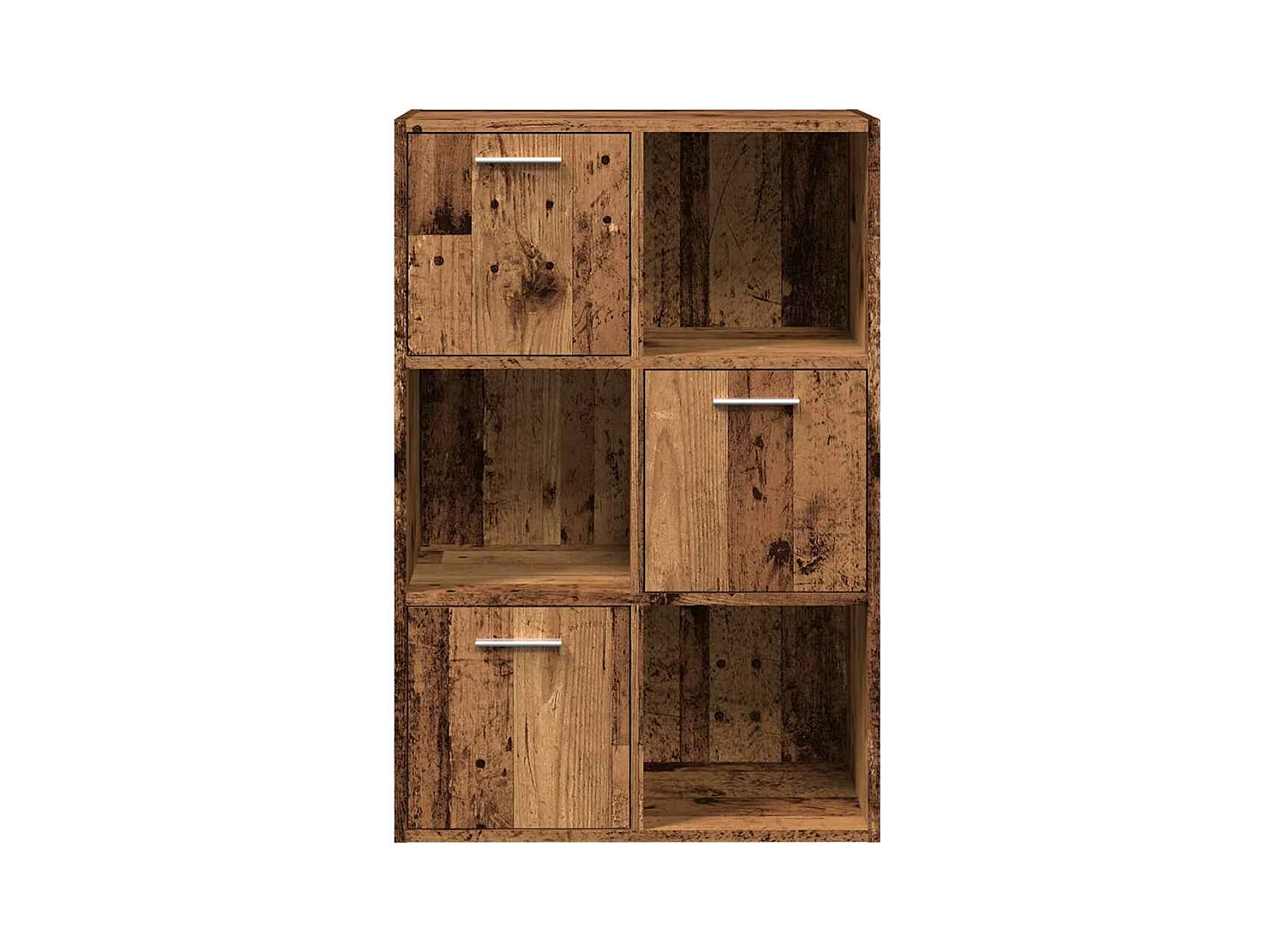 Bibliothèque vieux bois 60,5x30x90 cm bois d'ingénierie