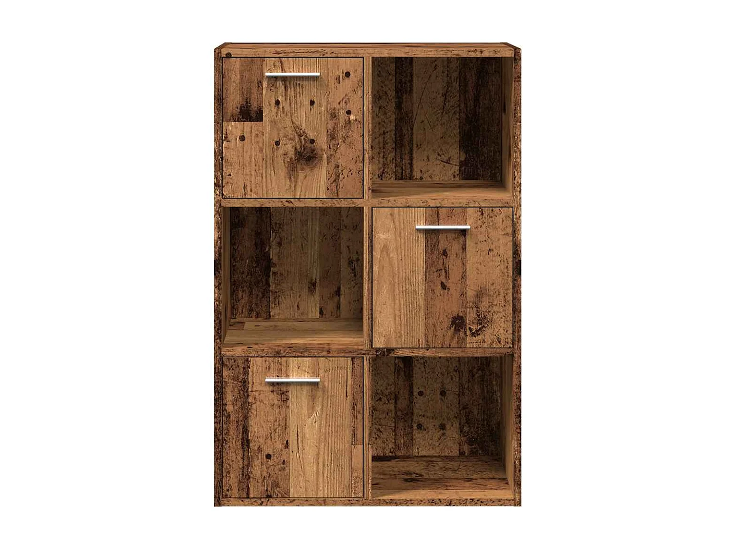 Oude houten boekenkast 60,5x30x90 cm bewerkt hout