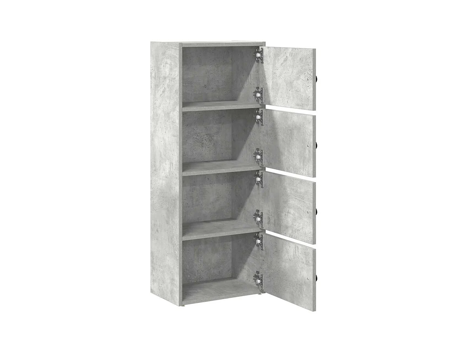Libreria grigio cemento 40x24x102 cm in legno ingegnerizzato