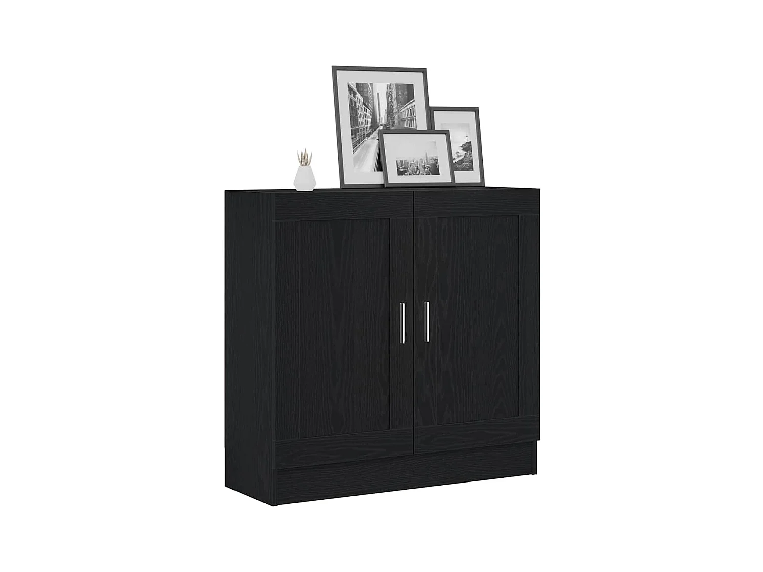 Meuble à livres en chêne noir - 82,5 x 30,5 x 80 cm - Bois d'ingénierie