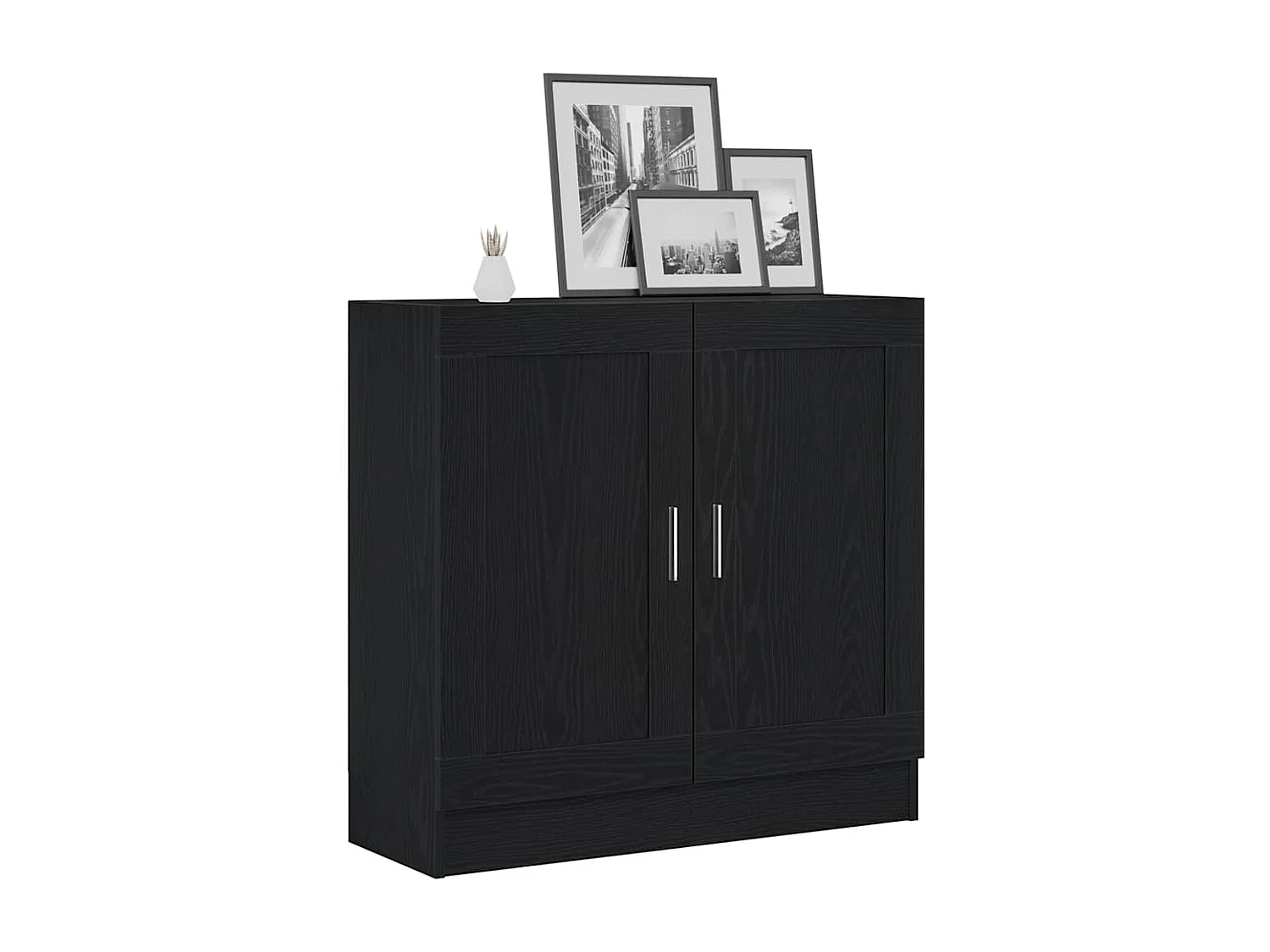 Meuble à livres en chêne noir - 82,5 x 30,5 x 80 cm - Bois d'ingénierie