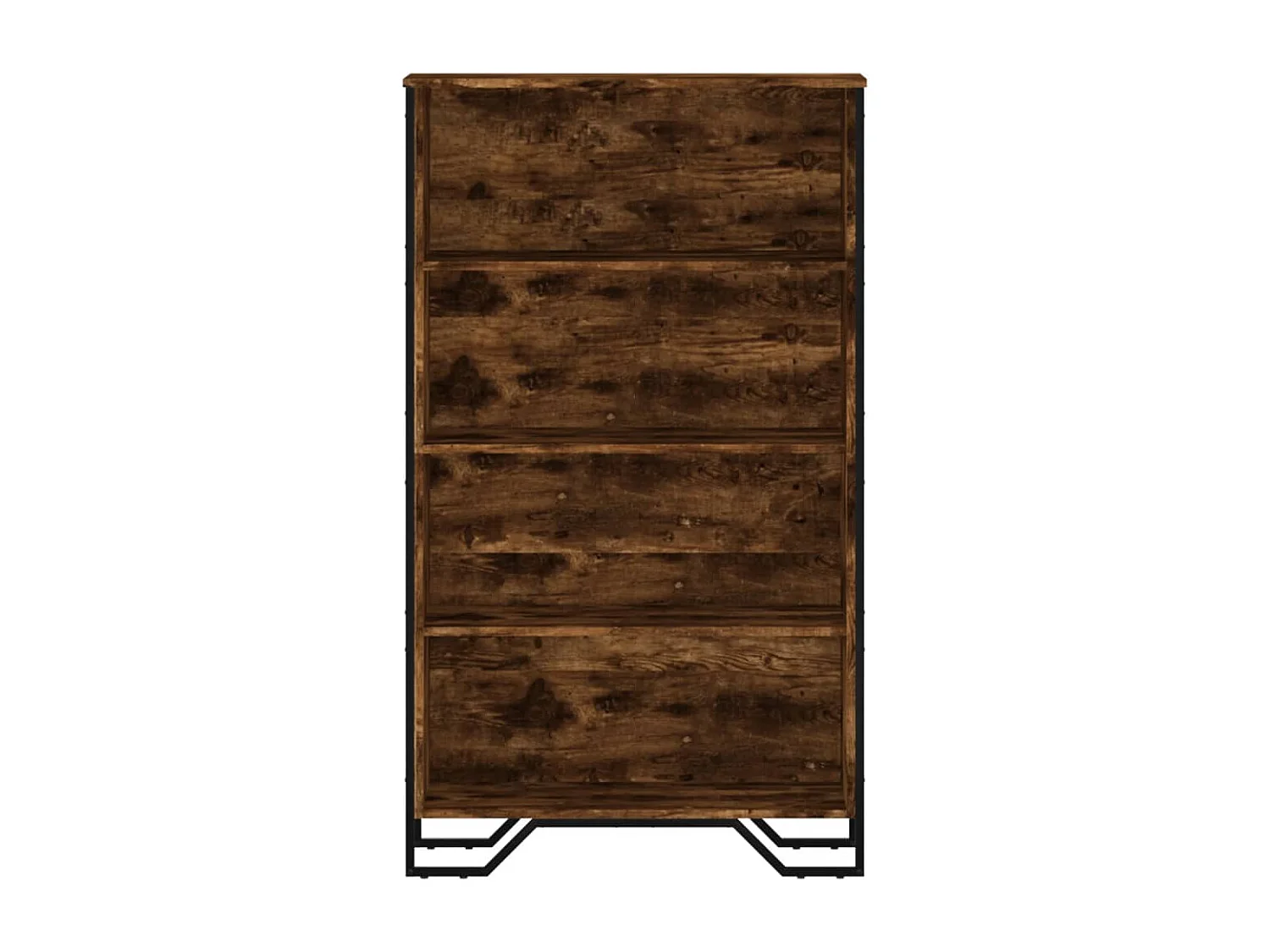 Libreria in rovere affumicato 80x31x137,5 cm in legno ingegnerizzato