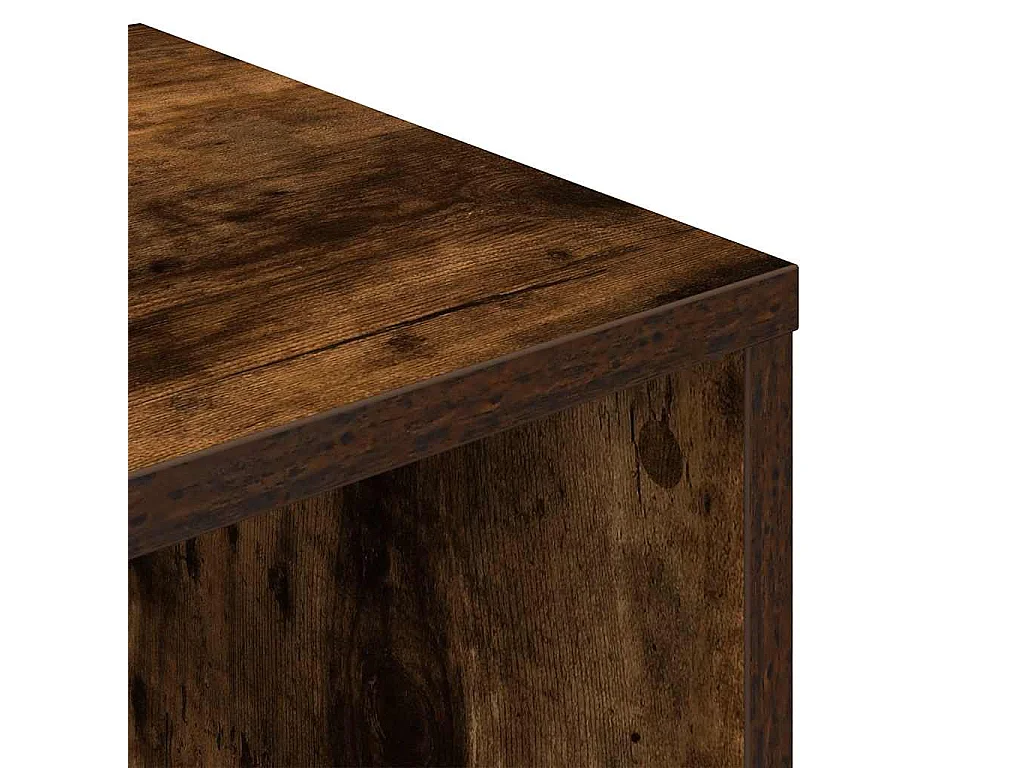 Bücherregal aus geräucherter Eiche 34x31x112 cm Holzwerkstoff