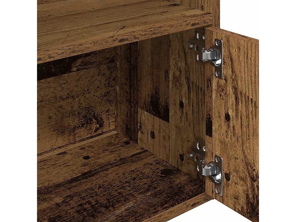 Bibliothèque vieux bois 31x24x127 cm bois d'ingénierie