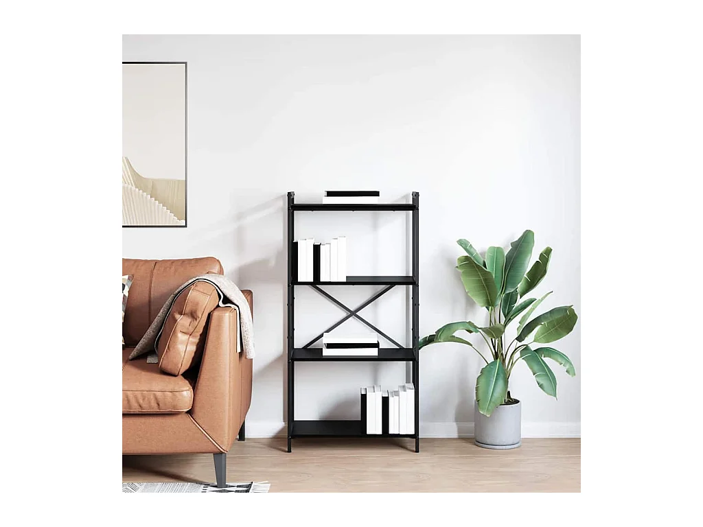 Bibliothèque Chêne noir 60 x 30 x 118 cm Bois d'ingénierie