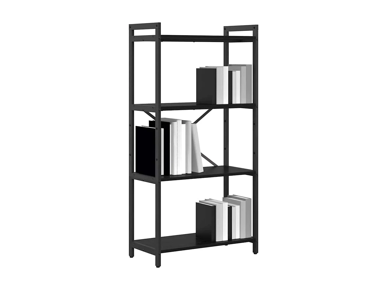 Bibliothèque Chêne noir 60 x 30 x 118 cm Bois d'ingénierie