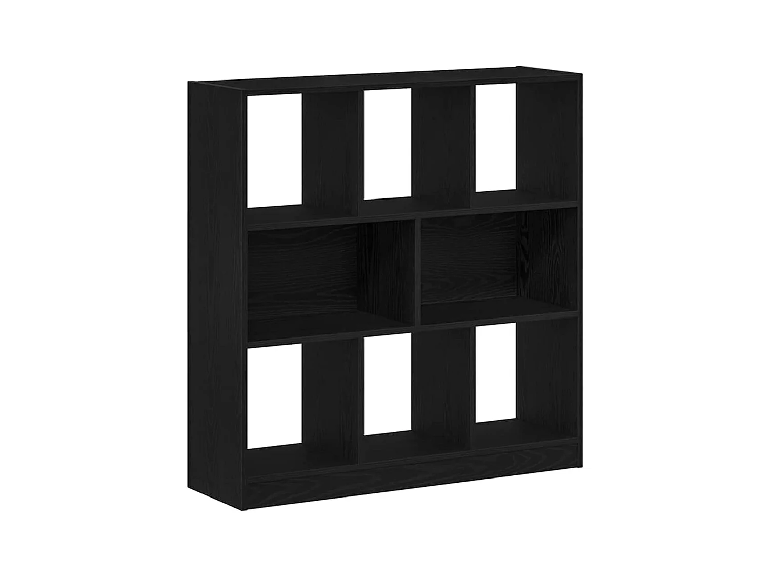 Bibliothèque chêne noir 97,5x29,5x100 cm bois d'ingénierie