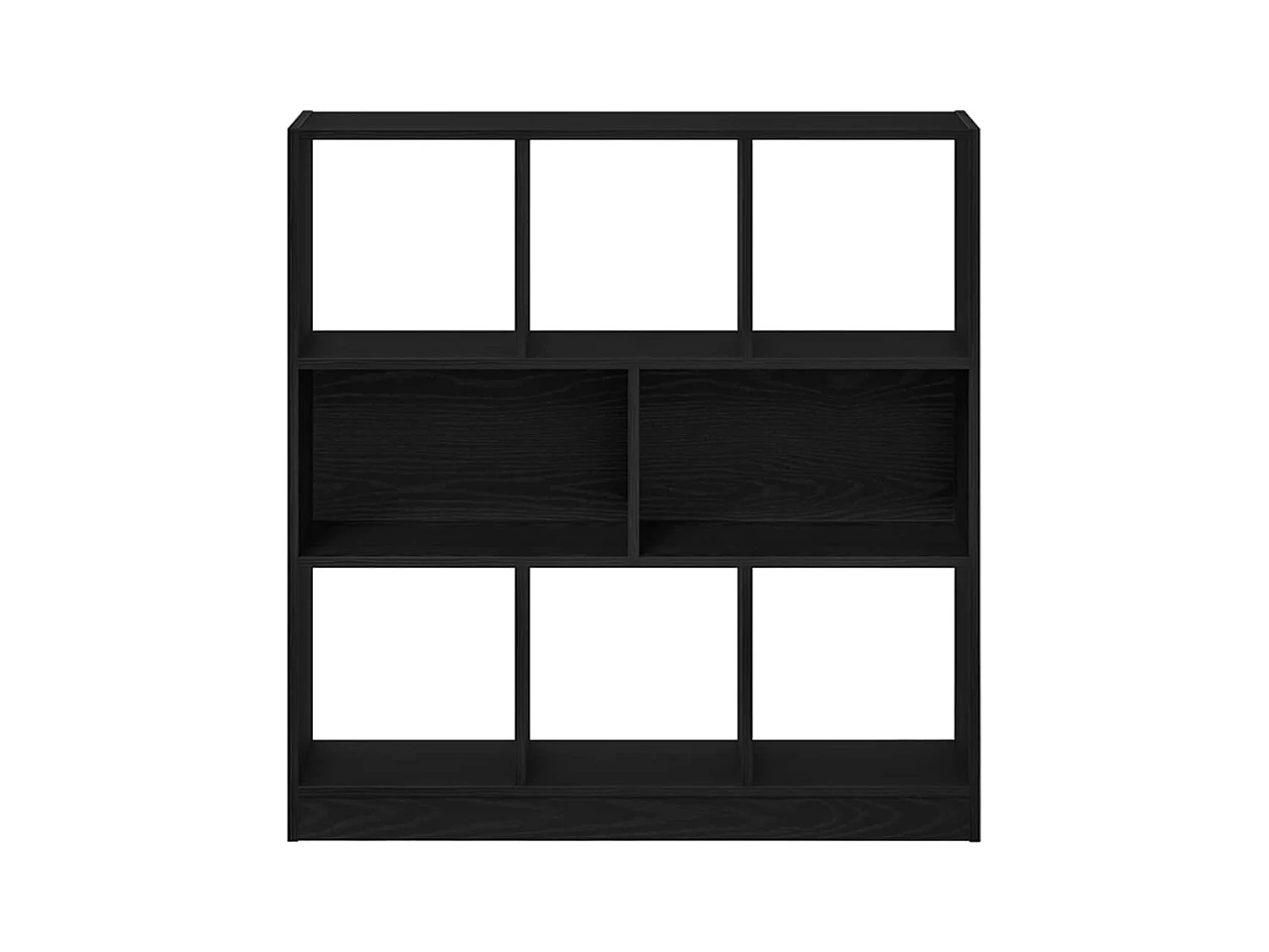 Bibliothèque chêne noir 97,5x29,5x100 cm bois d'ingénierie