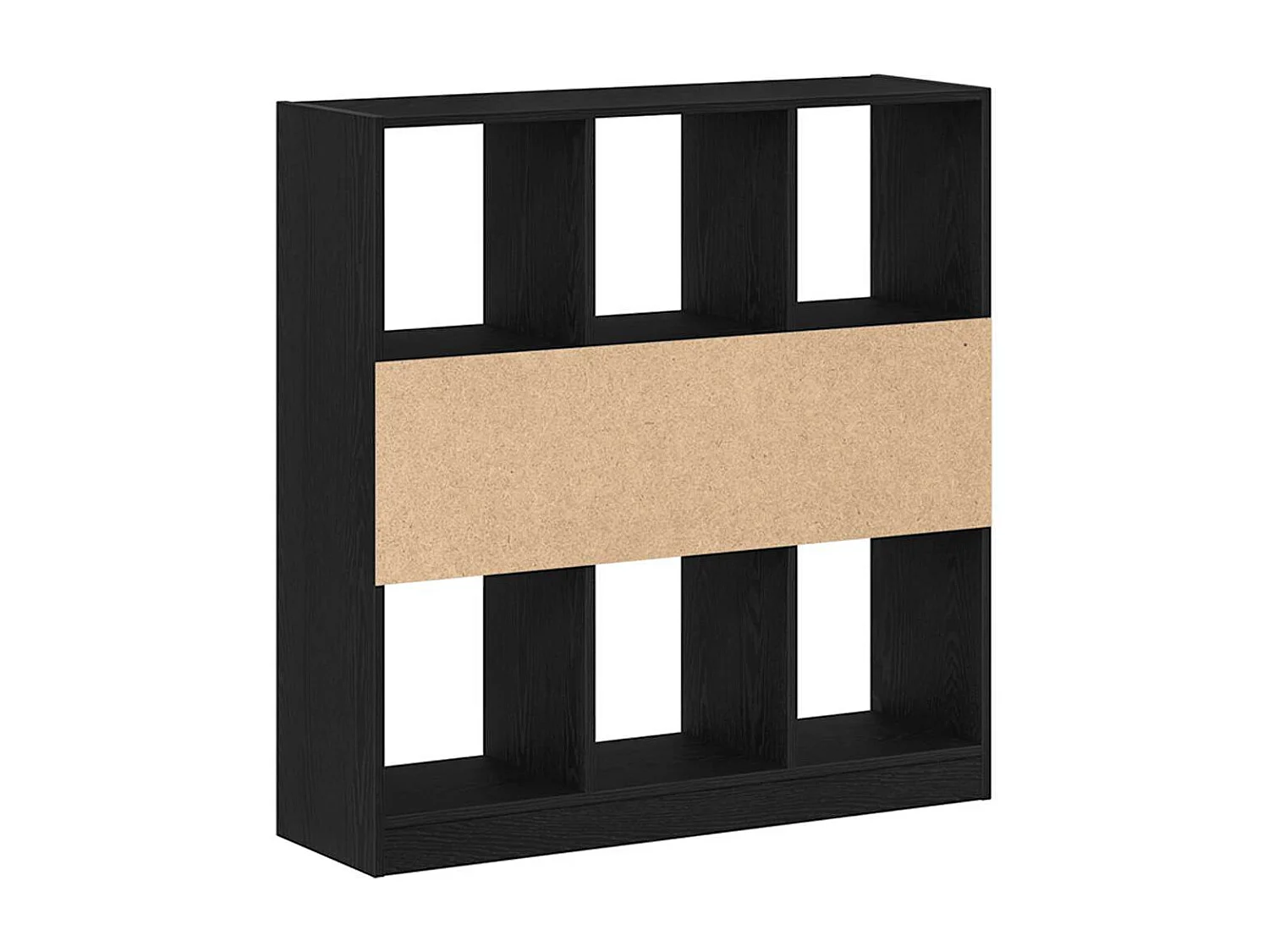 Bibliothèque chêne noir 97,5x29,5x100 cm bois d'ingénierie