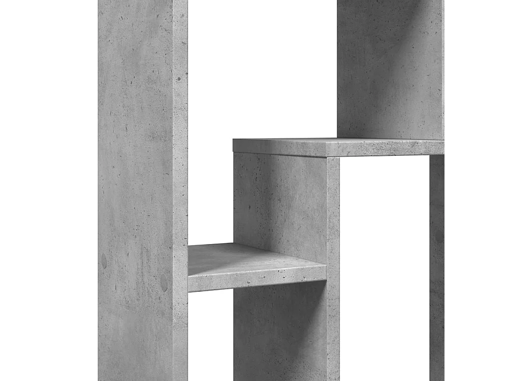 Betongrijze boekenkast 63x20x90 cm bewerkt hout