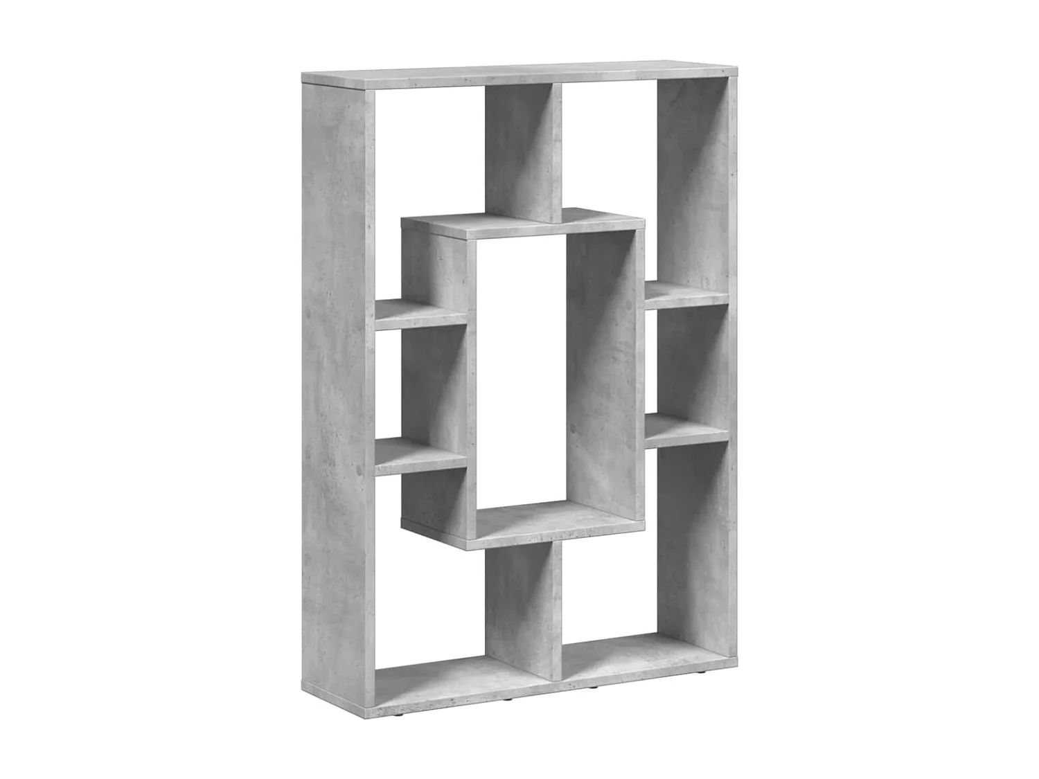 Librería de hormigón gris 63x20x90 cm madera de ingeniería