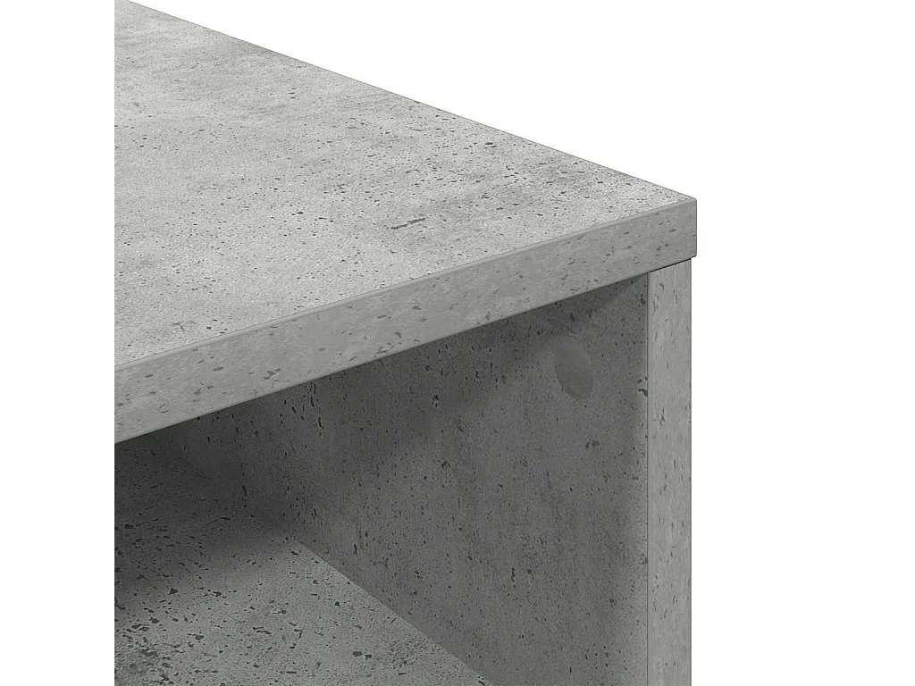 Bibliothèque gris béton 34x31x80 cm bois d’ingénierie