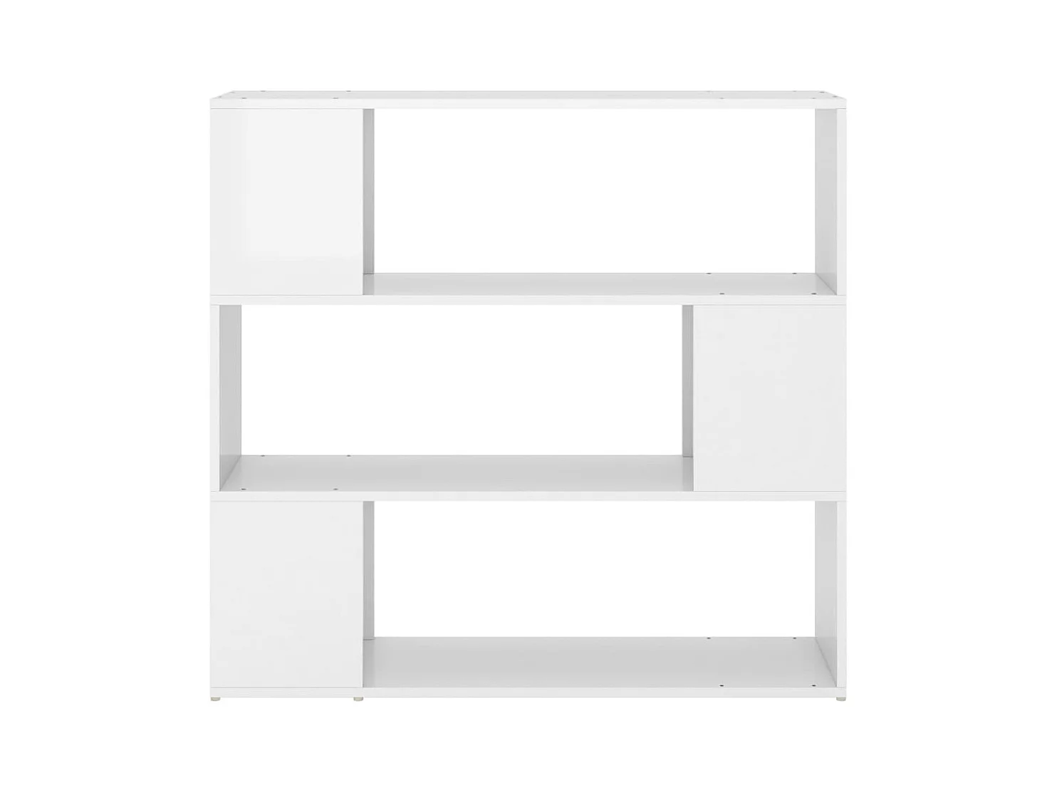 Bibliothèque/Séparateur de pièce Blanc brillant 100x24x94 cm