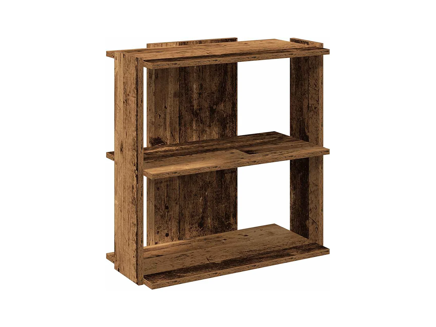 Libreria a 3 ripiani, legno vecchio, 60x30x60 cm, legno ingegnerizzato