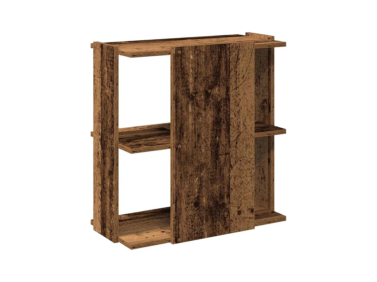 Libreria a 3 ripiani, legno vecchio, 60x30x60 cm, legno ingegnerizzato