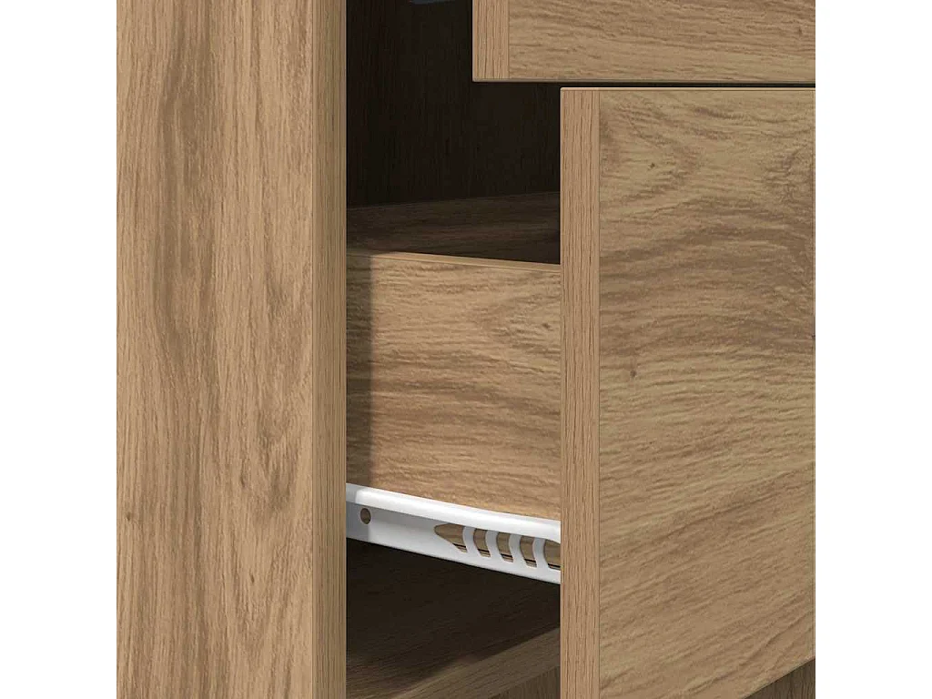 Handgefertigtes Bücherregal aus Eichenholz 40 x 35 x 180 cm Holzwerkstoff