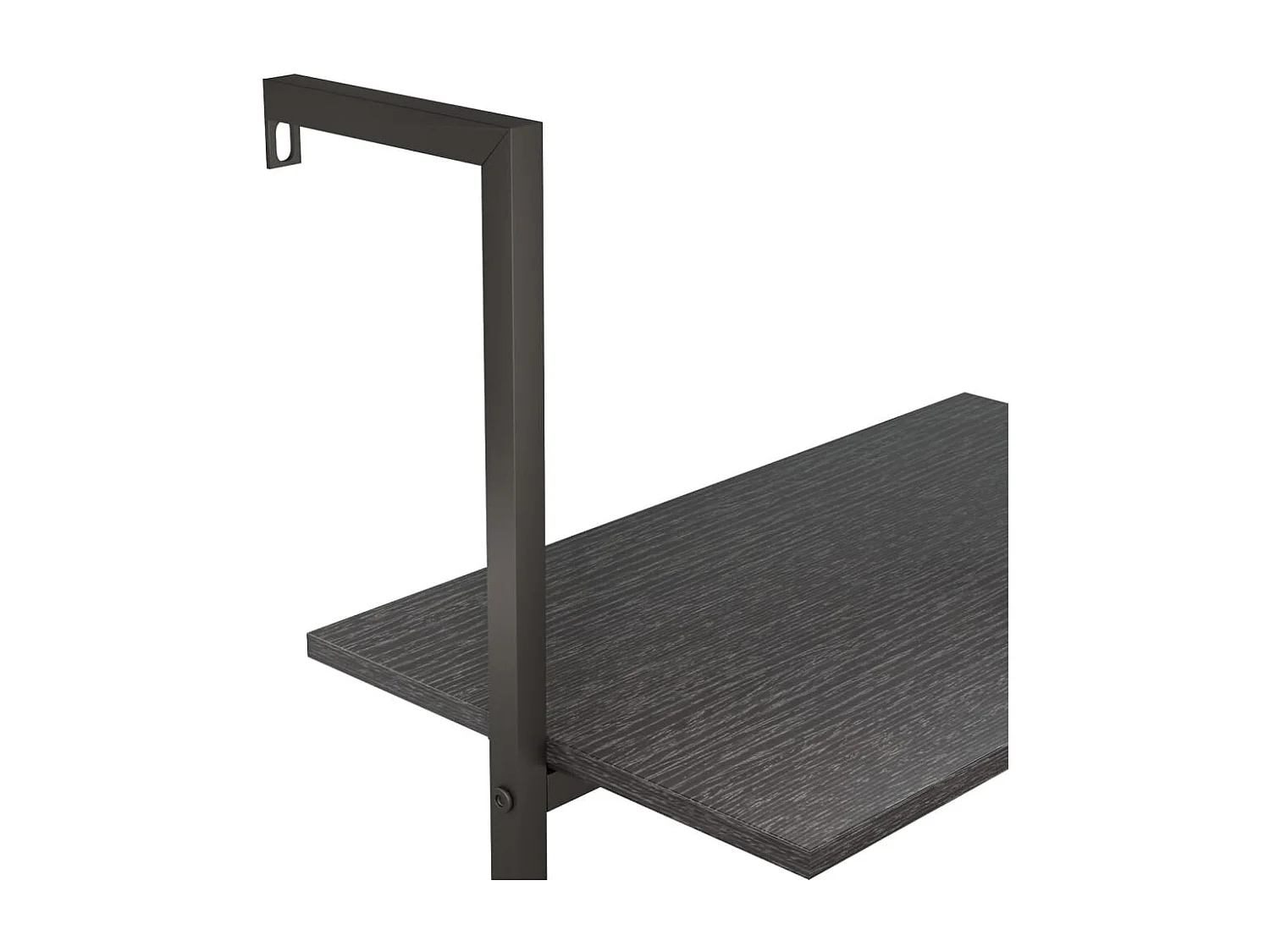 5-laags schuine plank zwart 64x35x185 cm